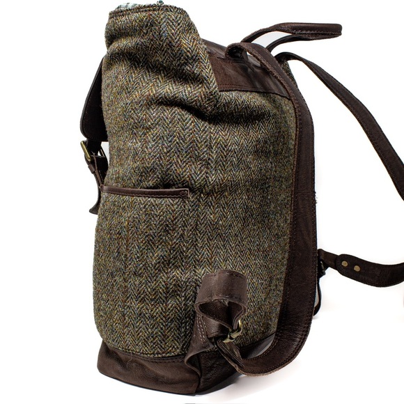 Brown and Green Men's Backpack - Picture 8 of 12